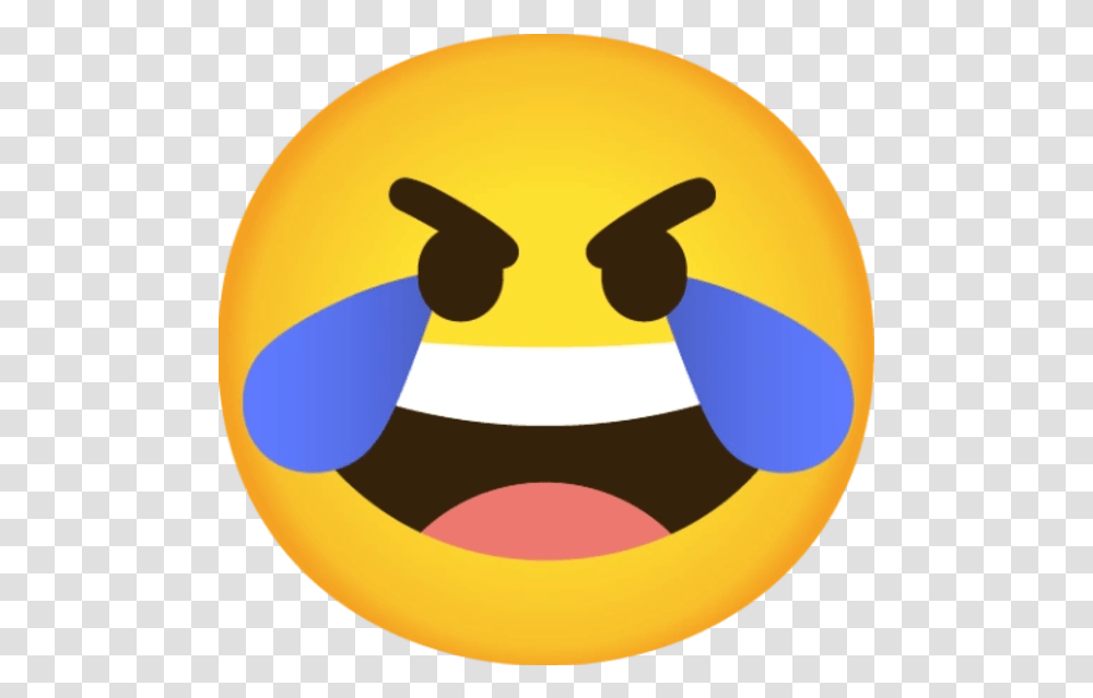 Google Emote Open Eye Crying Laughing Emoji Know Your Meme Google Laughing Emoji, Bird, Animal, Egg, Food Transparent Png