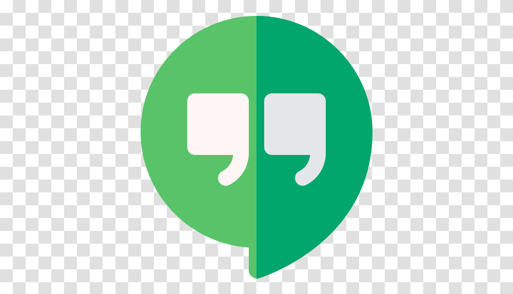 Google Hangouts Hangouts Aesthetic Icon, Text, Symbol, Pillow, Cushion Transparent Png
