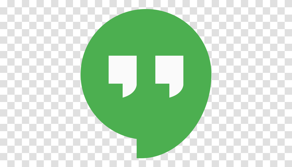 Google Hangouts Logo Icon Of Flat Style Hangouts Icon, First Aid, Hand, Text, Symbol Transparent Png