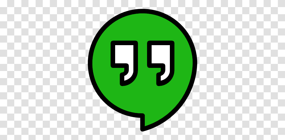 Google Hangouts Media Service Social Icon Logo, Symbol, Text, First Aid, Number Transparent Png