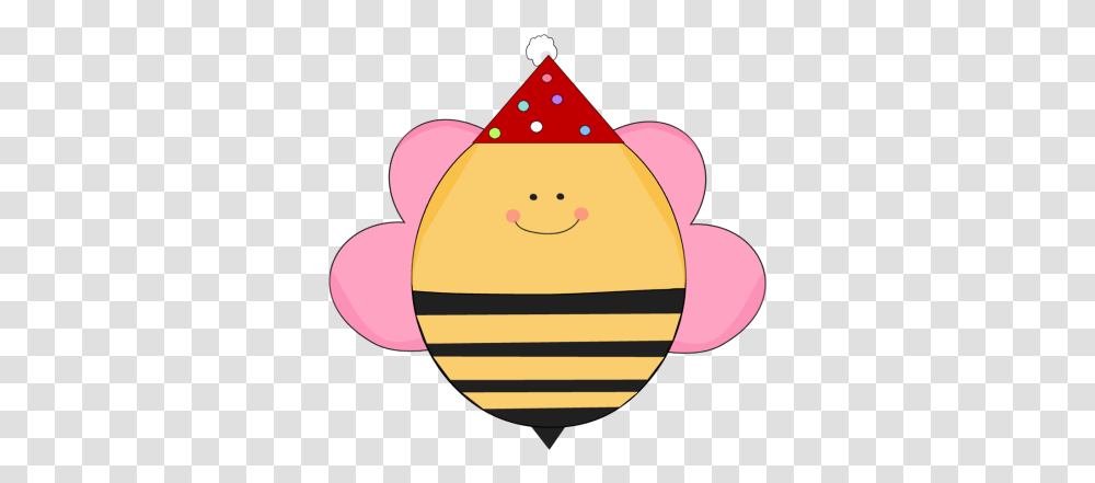 Google Image Result For Httpcontentmycutegraphicscom Birthday Bee With Party Hat Clipart, Clothing, Apparel, Snowman, Winter Transparent Png
