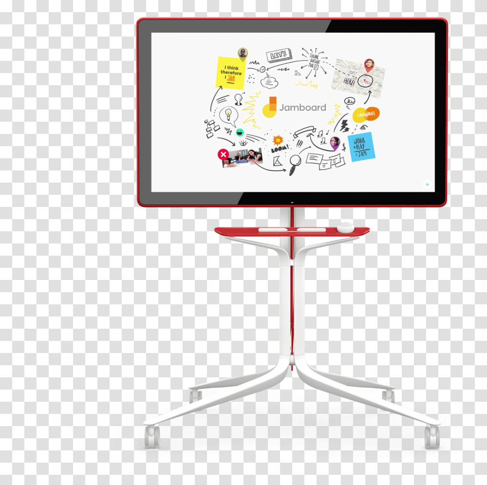 Google Jamboard An Electronic Interactive And Digital Whiteboard, Monitor, Screen, Electronics, Furniture Transparent Png
