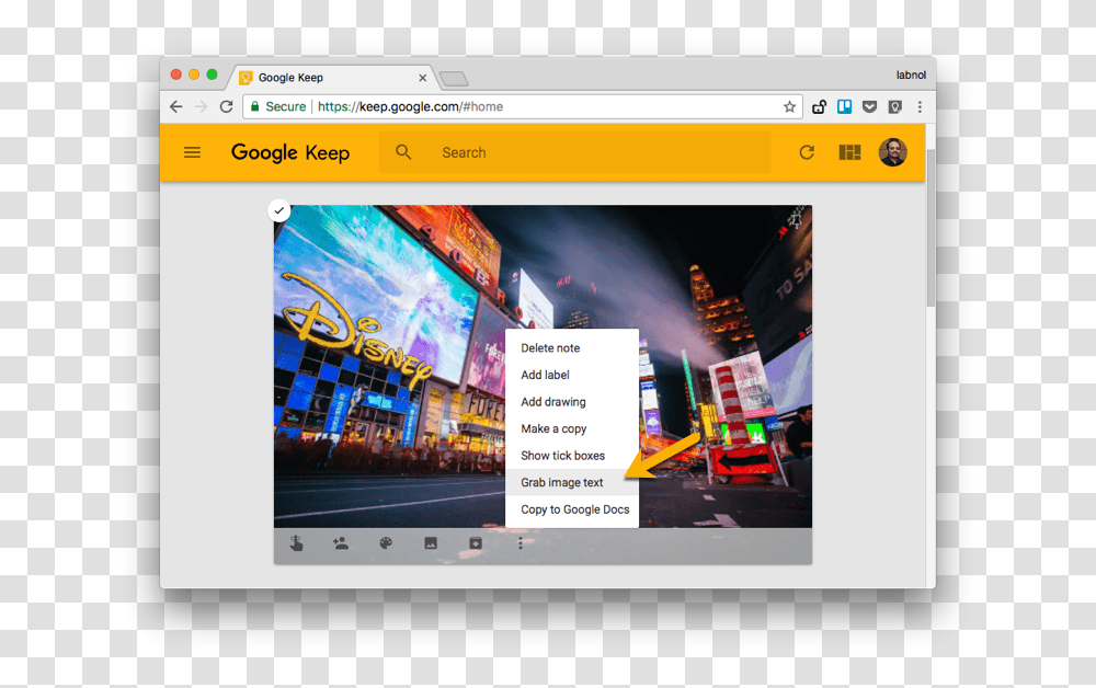 Google Keep Ocr Street Neon Light Photography, Electronics, Monitor, Screen, Display Transparent Png