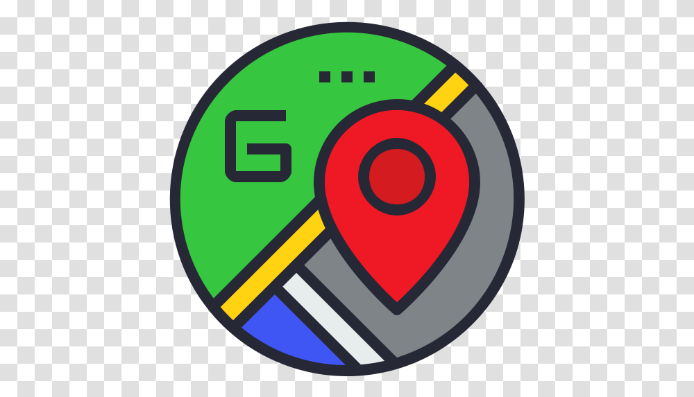 Google Map Free Icon Of Social Media Colored Icons Vertical, Disk, Dvd, Road Sign, Symbol Transparent Png