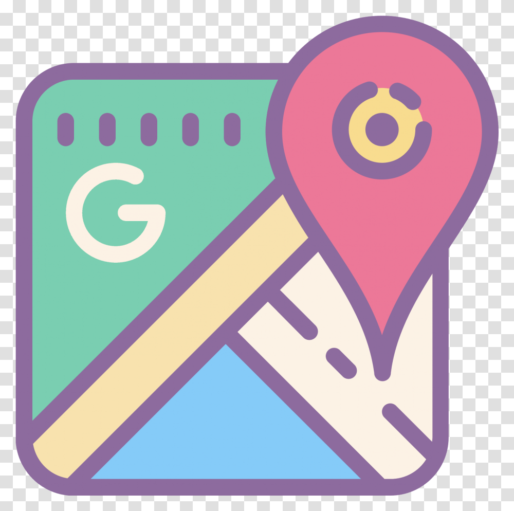 Google Maps Cute Google Maps Icon, Label, Text, Sticker, Number Transparent Png