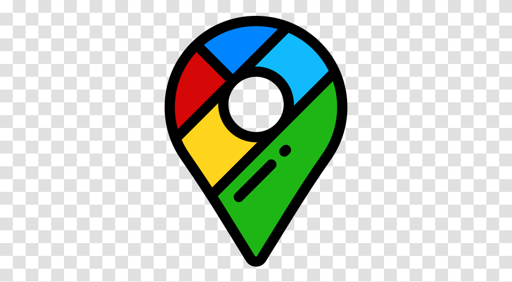 Google Maps Free Vector Icons Designed By Freepik App Icon Vertical, Light, Symbol, Pac Man Transparent Png