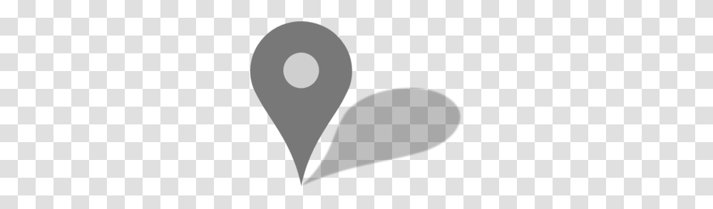 Google Maps Grey Marker W Shadow Clip Art, Plectrum, Heart Transparent Png