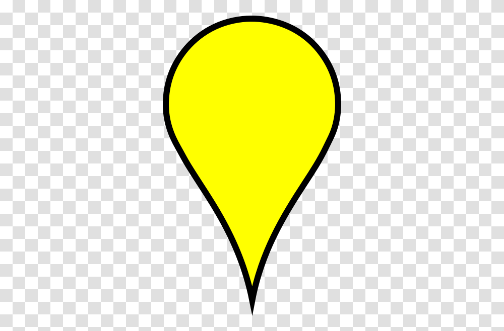 Google Maps Icon Yellow Clip Art At Clkercom Vector Google Maps Marker Yellow, Light, Balloon, Lightbulb, Heart Transparent Png