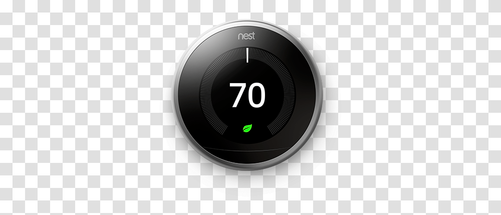 Google Nest Learning Thermostat, Gauge, Electronics, Tachometer Transparent Png