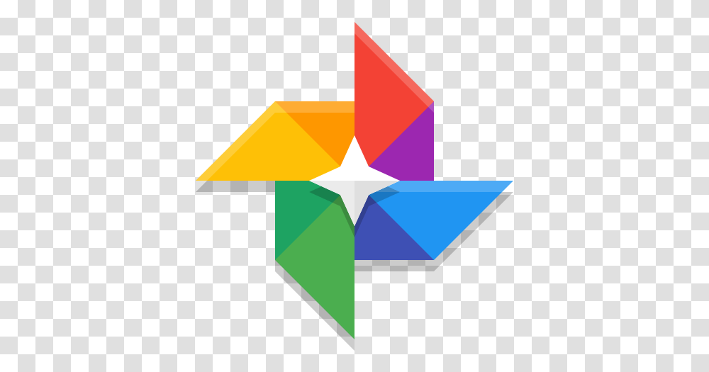 Google Photos Free Icon Of Papirus Apps Google Photos Ico, Star Symbol, Art, Paper, Triangle Transparent Png
