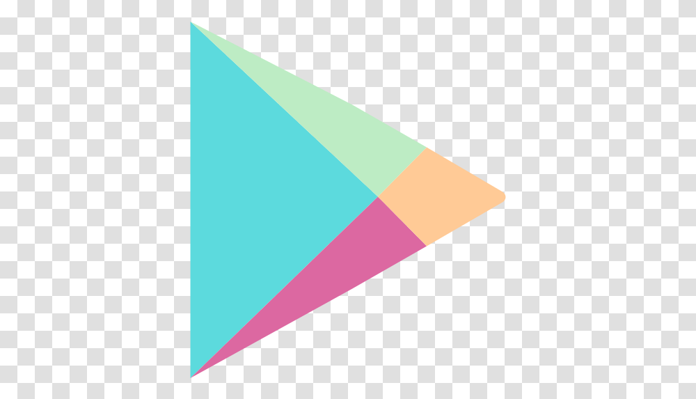 Google Play Free Social Media Icons Google Play Logo, Triangle Transparent Png
