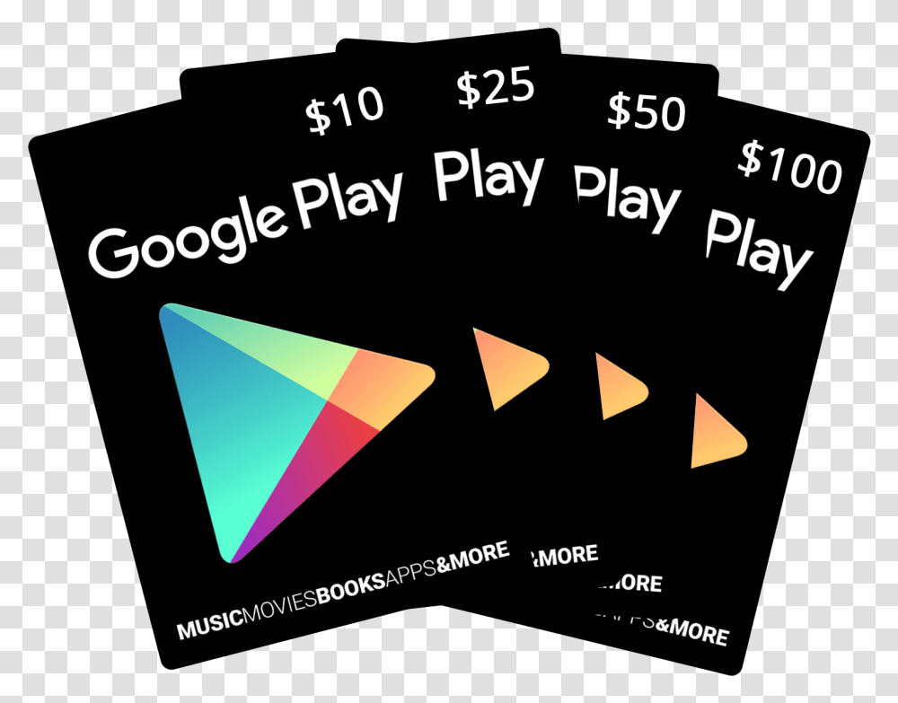Google Play Gift Card Google Play Gift Cards, Triangle Transparent Png