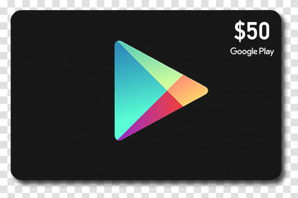 Google Play Gift Card Icon, Triangle, Business Card, Paper Transparent Png