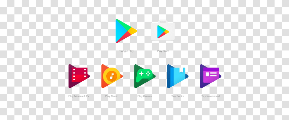 Google Play Goes Gaga For Triangles With New Icons Transparent Png