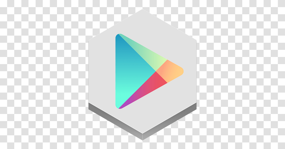 Google Play Icon Custom Google Play Icon, Triangle, Business Card, Paper, Text Transparent Png