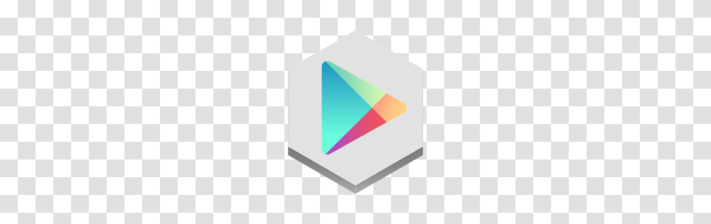 Google Play Icon Download Hex Icons Iconspedia, Triangle, Business Card, Paper Transparent Png
