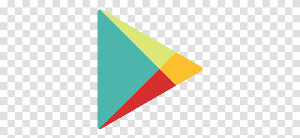 Google Play Icon In Color Style Background Google Play Store Icon, Triangle Transparent Png