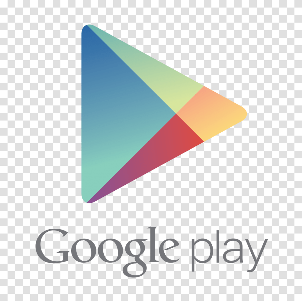 Google Play Logo, Triangle, Business Card, Paper Transparent Png