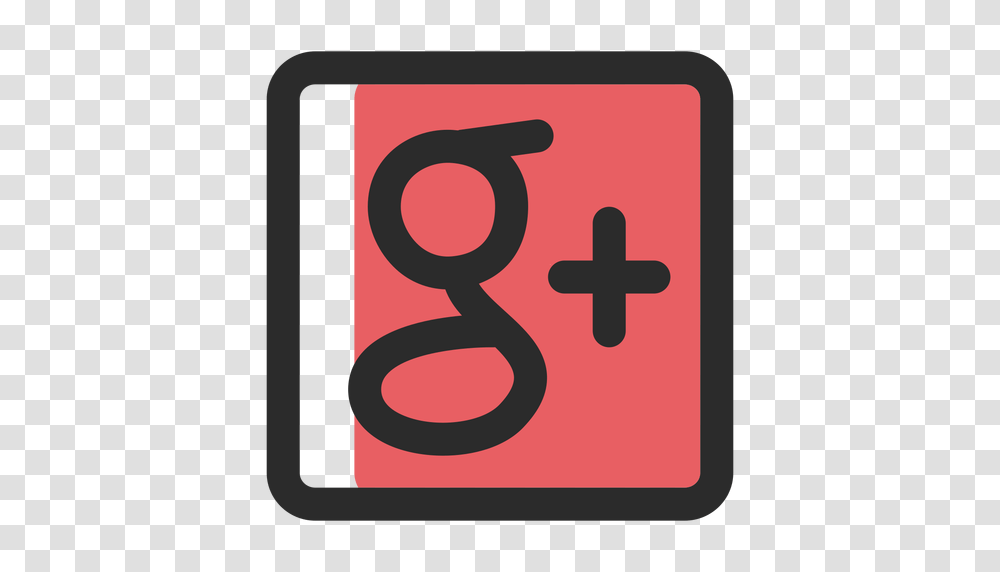 Google Plus Colored Stroke Icon, Alphabet, Number Transparent Png