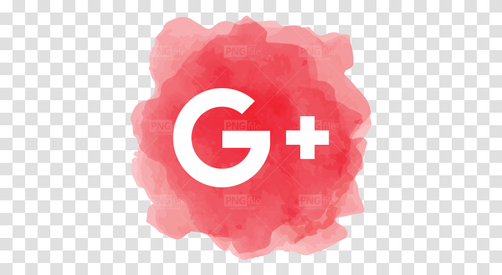 Google Plus Watercolor Social Media Icon Photo 1033 Flat Google Icon, First Aid, Text, Pillow, Cushion Transparent Png