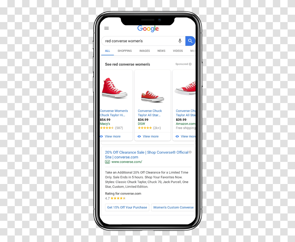 Google Results On Phone Iphone View Current Esim Profile, Apparel, Footwear, Shoe Transparent Png