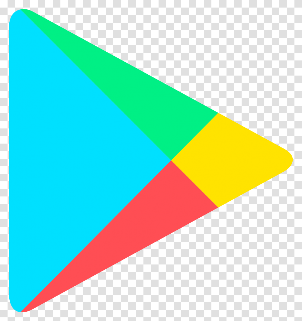 Google Severs Music Studio Logo Play Store Logo, Triangle Transparent Png