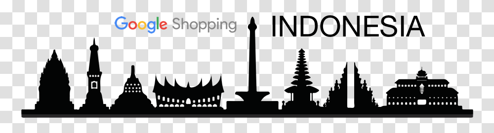 Google Shopping Indonesia Indonesia City Silhouette, Architecture, Building, Pillar, Tower Transparent Png
