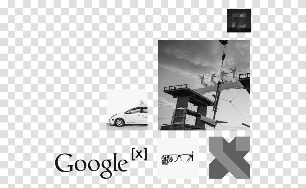 Google X, Collage, Poster, Advertisement, Car Transparent Png