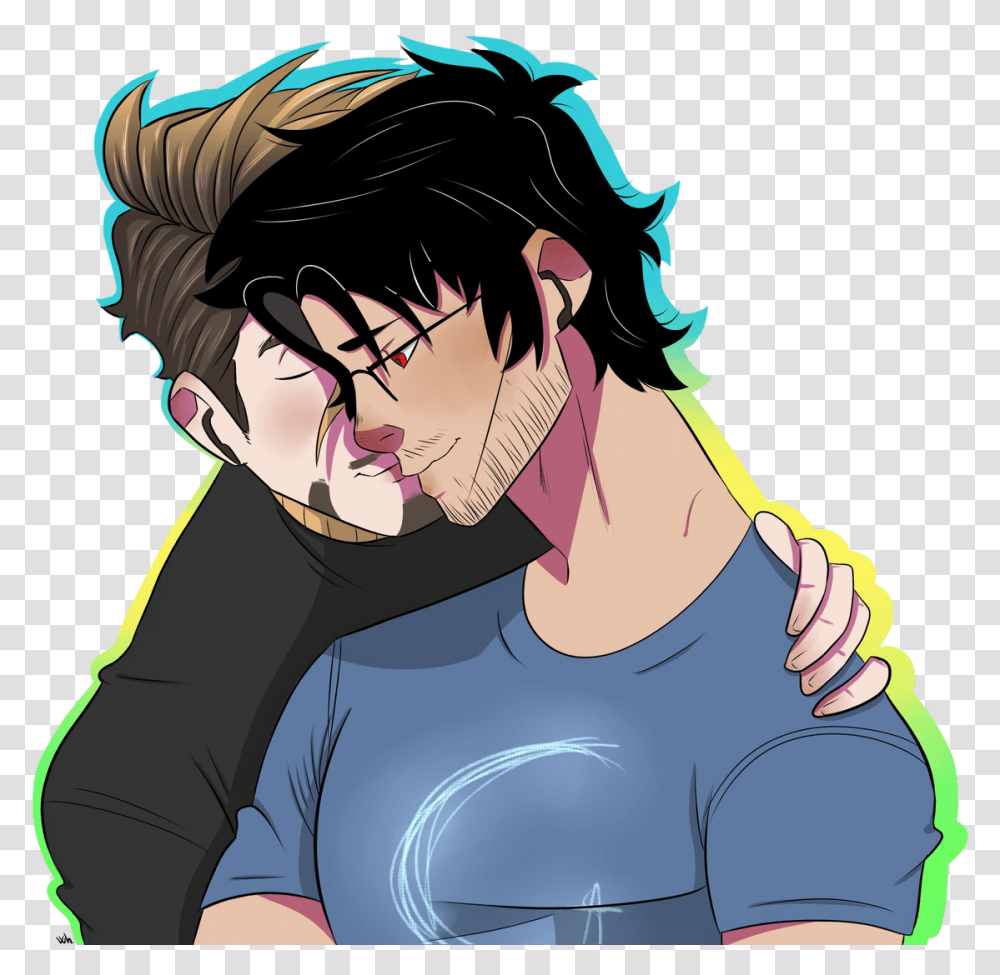 Googleplier And Bingsepticeye, Person, Human, Comics, Book Transparent Png