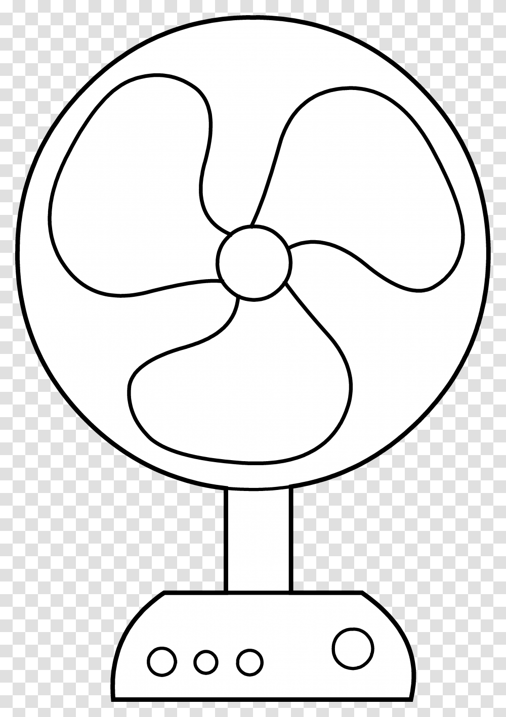 Googly Eyes Black And White Fan Clipart, Propeller, Machine Transparent Png