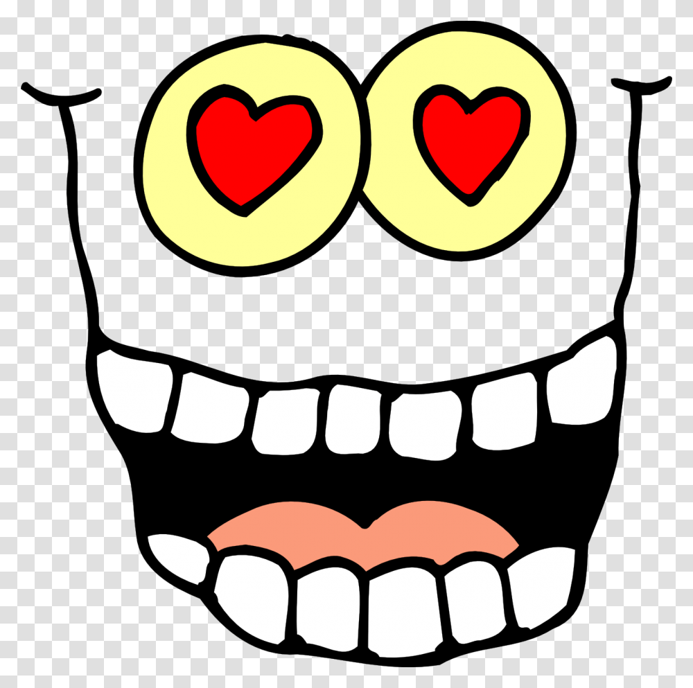 Googly Eyes Heart Color Clip Art, Teeth, Mouth Transparent Png