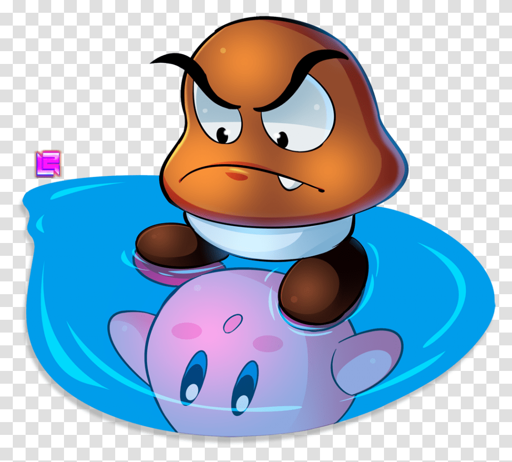 Goomba Kirby Reflect Kirby Goomba, Meal, Food, Dish, Outdoors Transparent Png