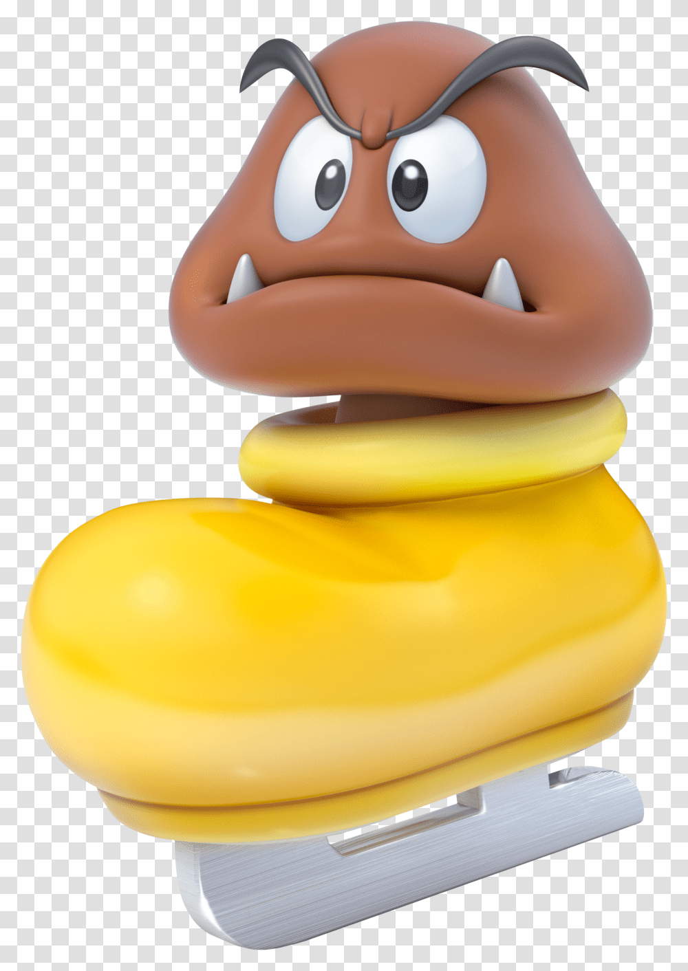 Goomba Shoe Artwork Goombas Mario 3d World, Figurine, Toy, Banana, Fruit Transparent Png