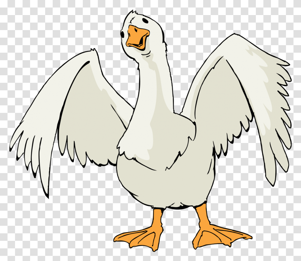 Goose Cliaprt Goose Charlotte's Web Characters, Bird, Animal, Duck, Swan Transparent Png