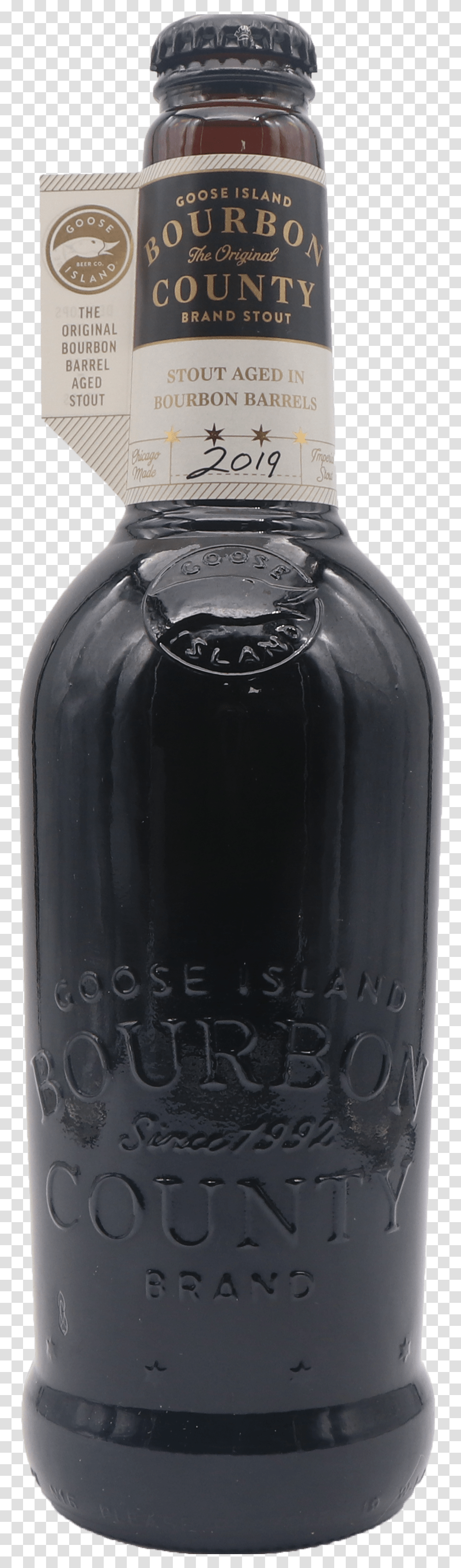 Goose Island Bourbon County Brand Stout Glass Bottle, Beverage, Drink, Milk, Alcohol Transparent Png
