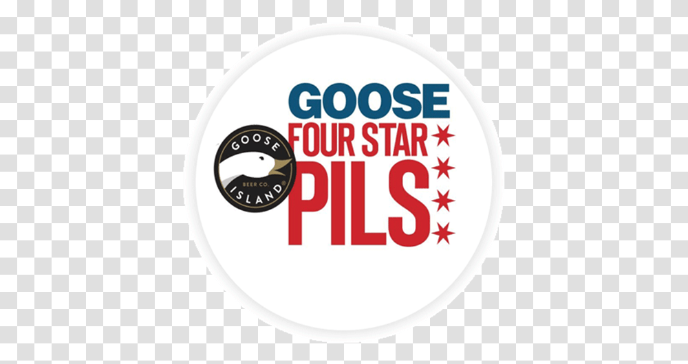 Goose Island Four Star Pils Keg Sbrinz Logo, Label, Trademark Transparent Png