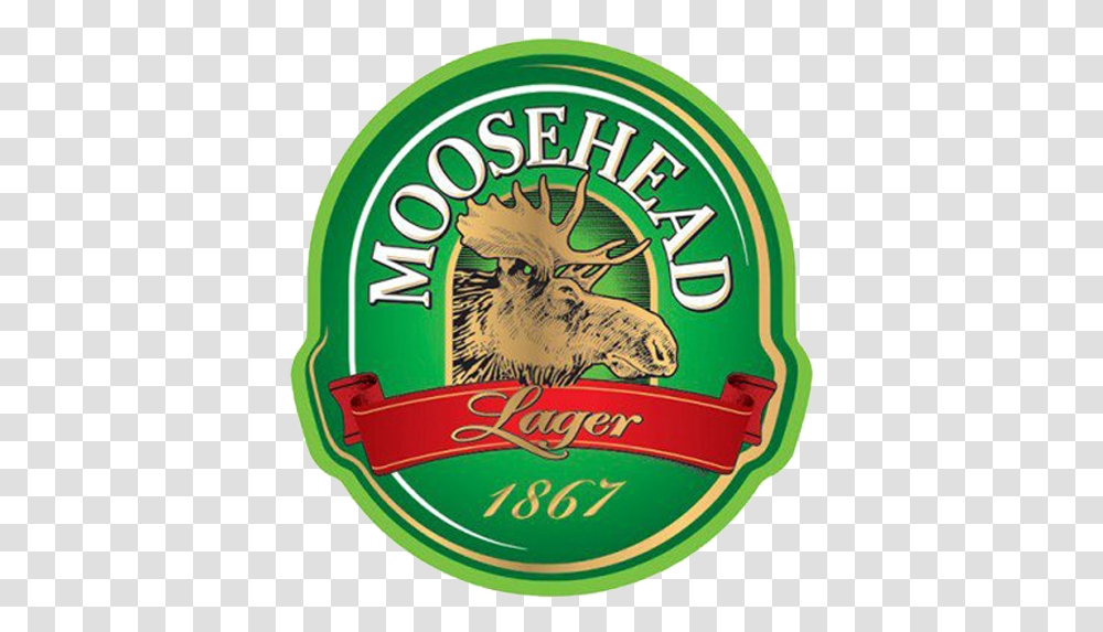 Goose Island Ipa Moosehead Beer, Logo, Badge, Plant Transparent Png
