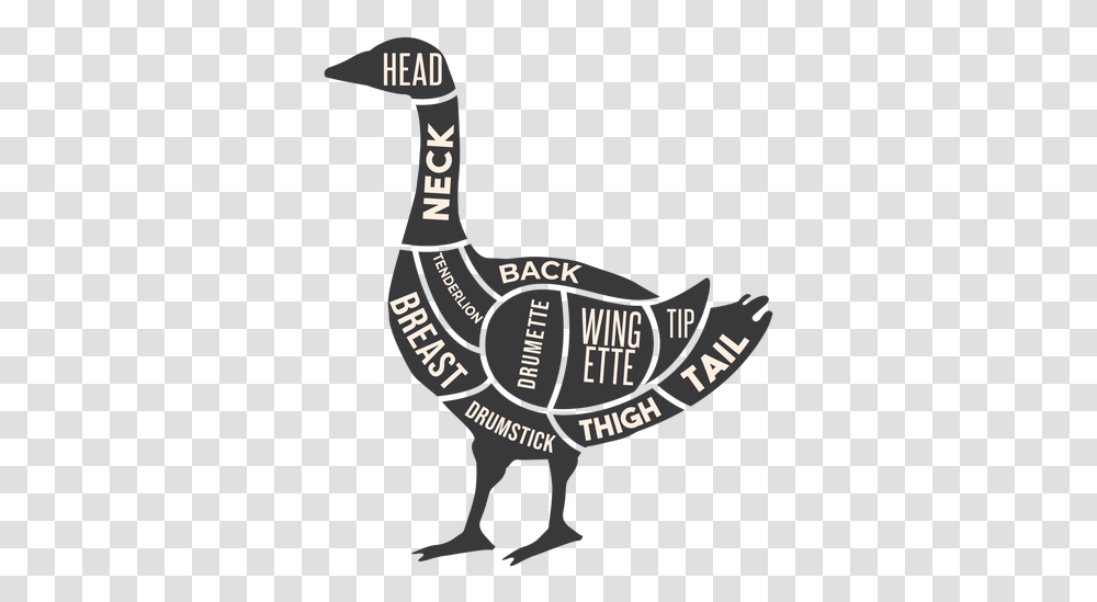 Goose Meat Silhouette Turkey, Hook Transparent Png