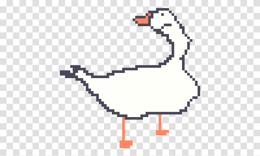 Goose Pixel Art, Animal, Bird, Cross Transparent Png