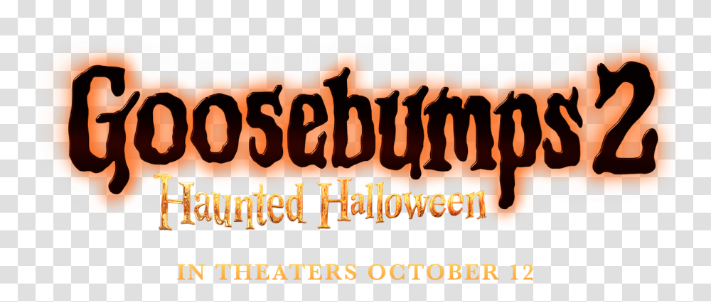 Goosebumps 2 Haunted Halloween Logo Goosebumps Books, Text, Alphabet, Word, Leisure Activities Transparent Png