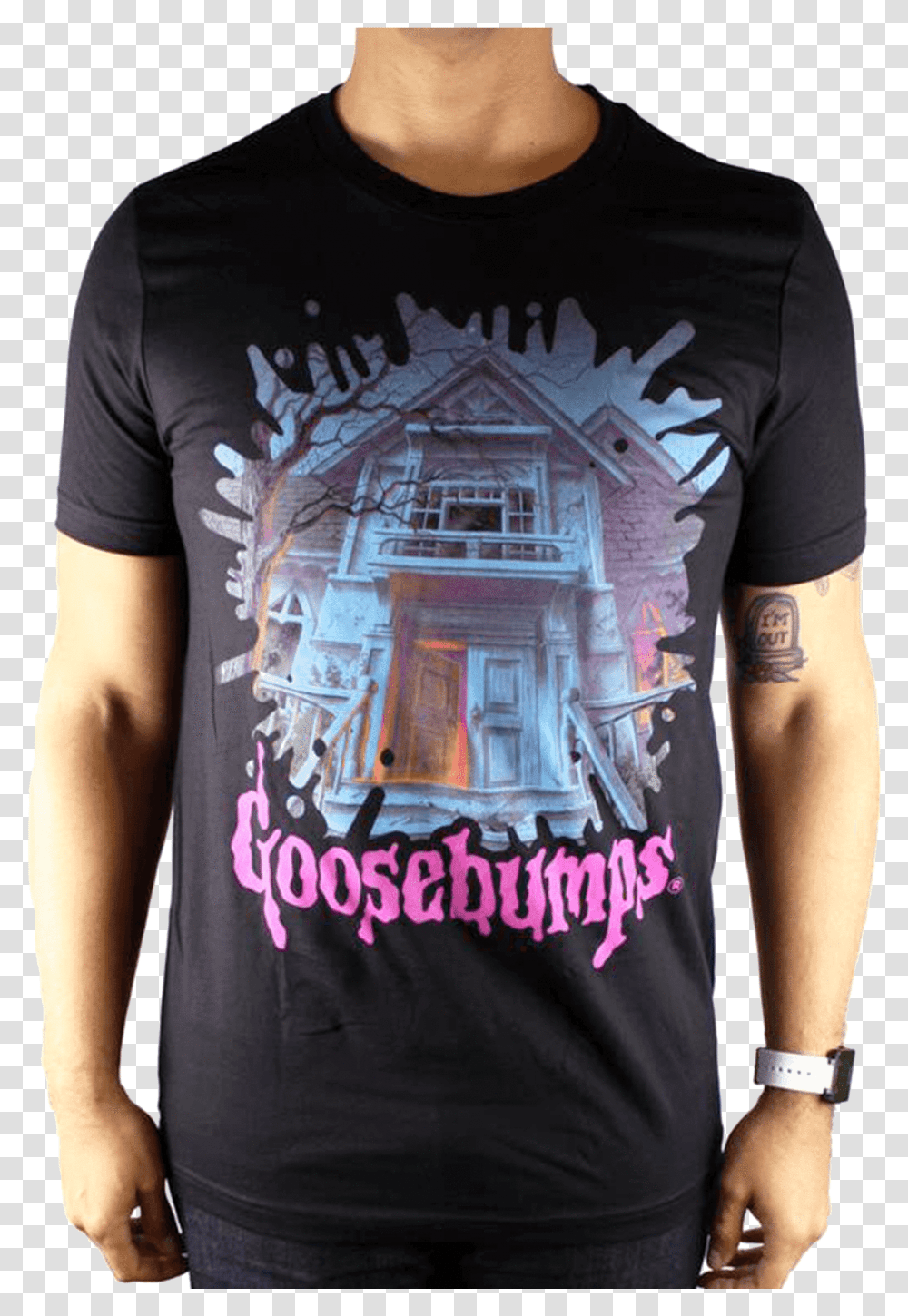 Goosebumps Dead House Unisex TeeClass Goosebumps Shirt, Apparel, Sleeve, T-Shirt Transparent Png