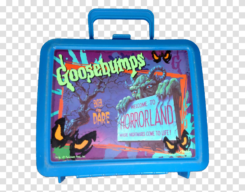 Goosebumps Lunchbox, Pac Man, Word, Inflatable Transparent Png