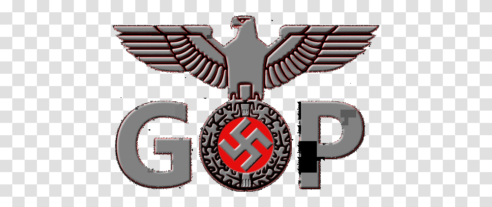 Gop Iron Eagle Logo Iron Eagle Logo, Symbol, Trademark, Wheel, Machine Transparent Png