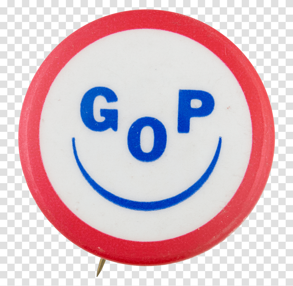 Gop Smiley Face Busy Beaver Button Museum Circle, Logo, Symbol, Trademark, Badge Transparent Png