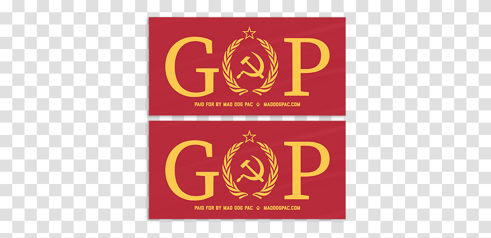 Gop Treason Bumper Sticker Pack Soviet Union Flag, Text, Advertisement, Poster, Paper Transparent Png