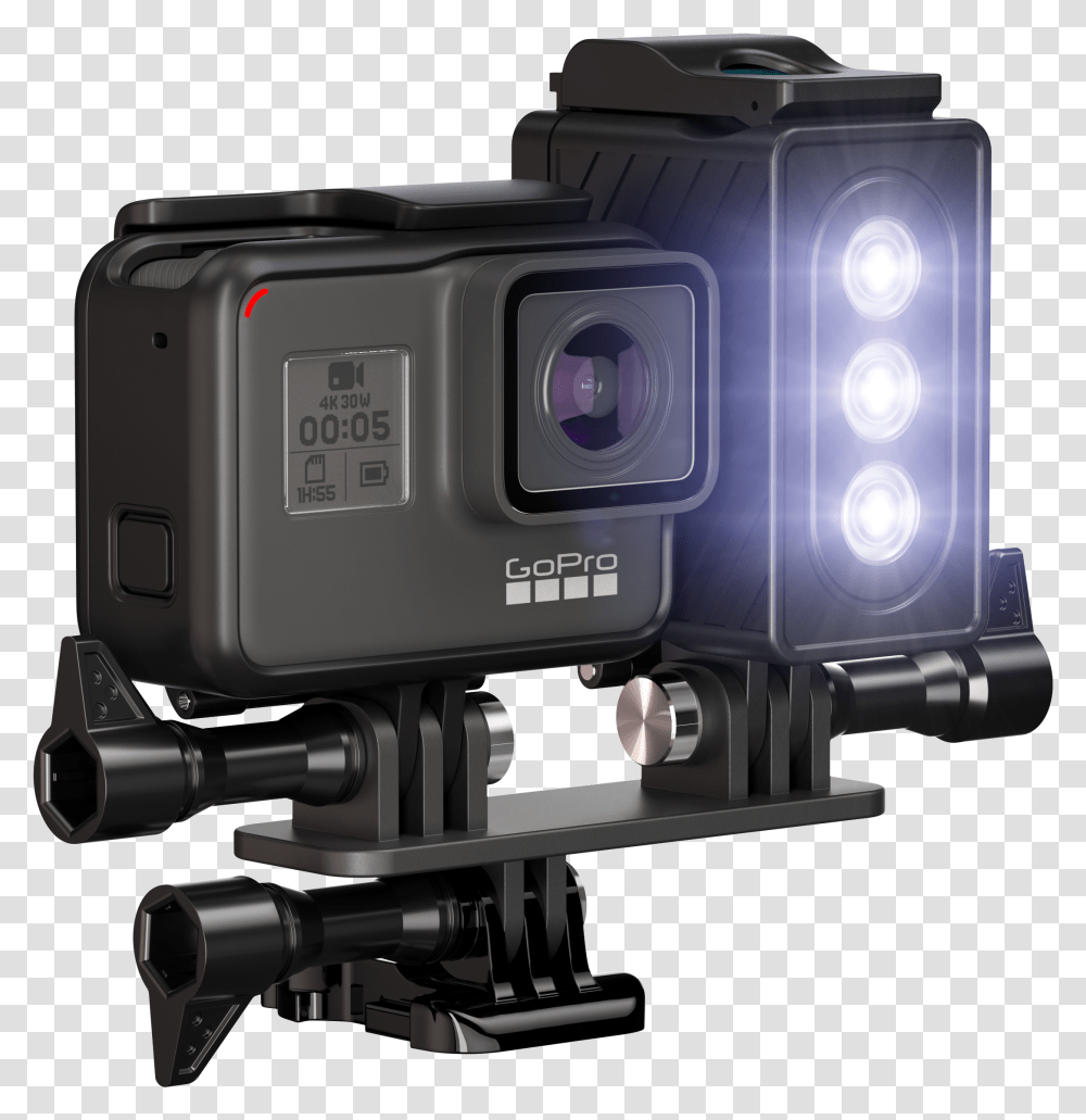 Gopole Flare Waterproof Led Light For Gopro Cameras Gopro Light Attachment Transparent Png