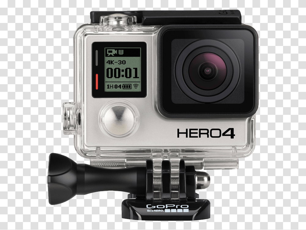 Gopro Camera Gopro Hero 4 Silver, Electronics, Digital Camera, Video Camera Transparent Png
