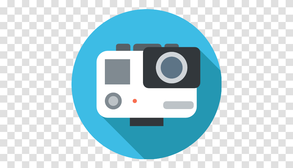 Gopro Icon Video Camera Flat Icon, Electronics, Webcam, Digital Camera Transparent Png