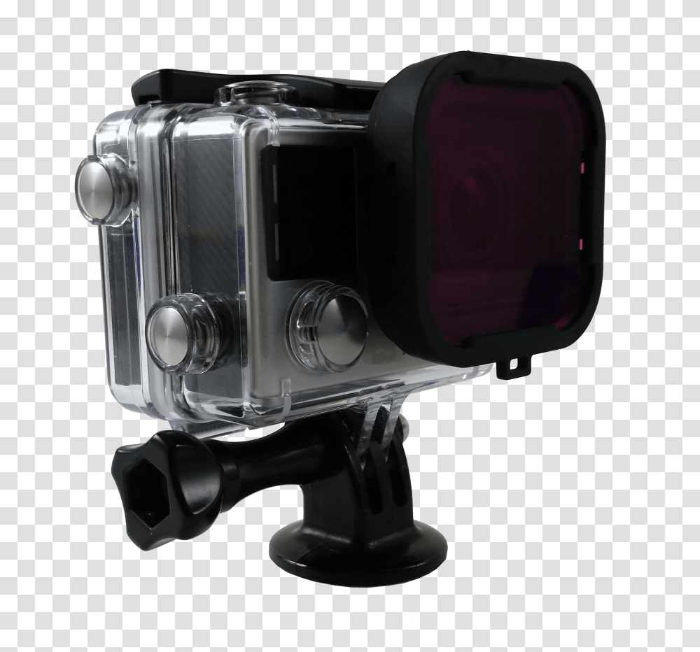 Gopro With Filter Chernij Boks Dlya Gopro, Camera, Electronics, Video Camera, Projector Transparent Png