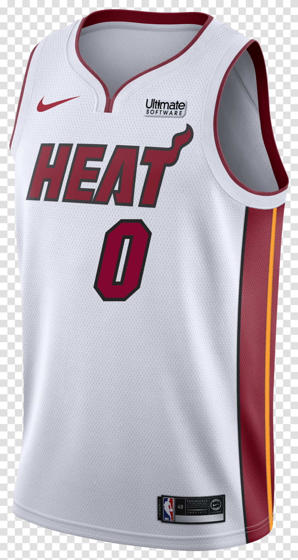 Goran Dragic Nike Miami Heat Association White Swingman White Miami Heat Jerseys, Apparel, Shirt Transparent Png